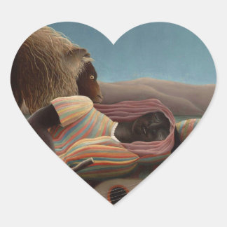 眠るジプシー女 Herz-Aufkleber