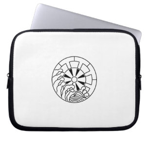 石 持 ち 地 抜 き 浪 に LAPTOPSCHUTZHÜLLE