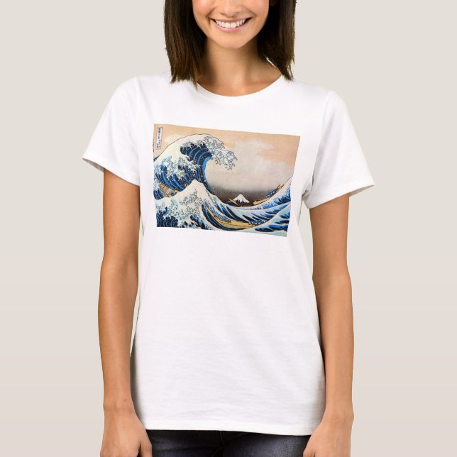 神奈川沖浪裏, 北斎 große Welle, Hokusai T-Shirt (Vorderseite)