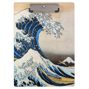 神奈川沖浪裏, 北斎 große Welle, Hokusai, Ukiyo-e Klemmbrett