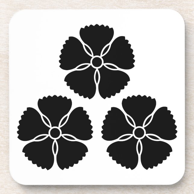 秋 月 撫 子 GETRÄNKEUNTERSETZER (Vorderseite)