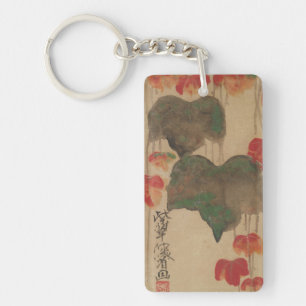 秋 蔦, 乾 Herbst Ivy, Kenzan, Japan Art Art Schlüsselanhänger