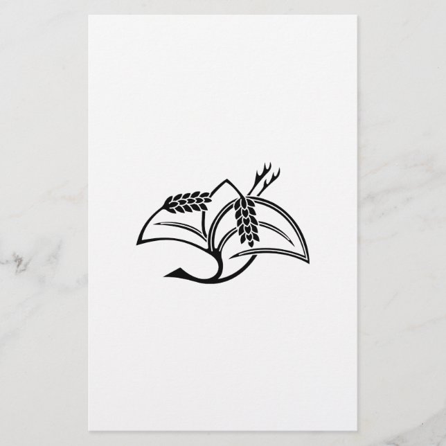 稲鶴 BRIEFPAPIER (Vorderseite)
