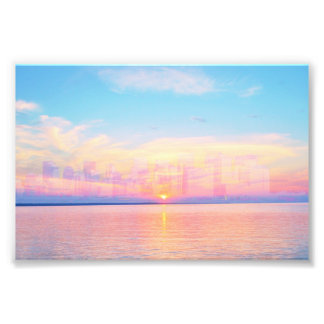 空、海、または近代都市の風景　フォトプリント FOTODRUCK