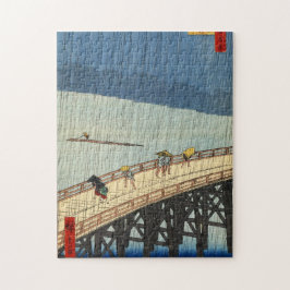 突 然 雨, 広 plötzlicher Regen, Hiroshige, Ukiyo-e, 重