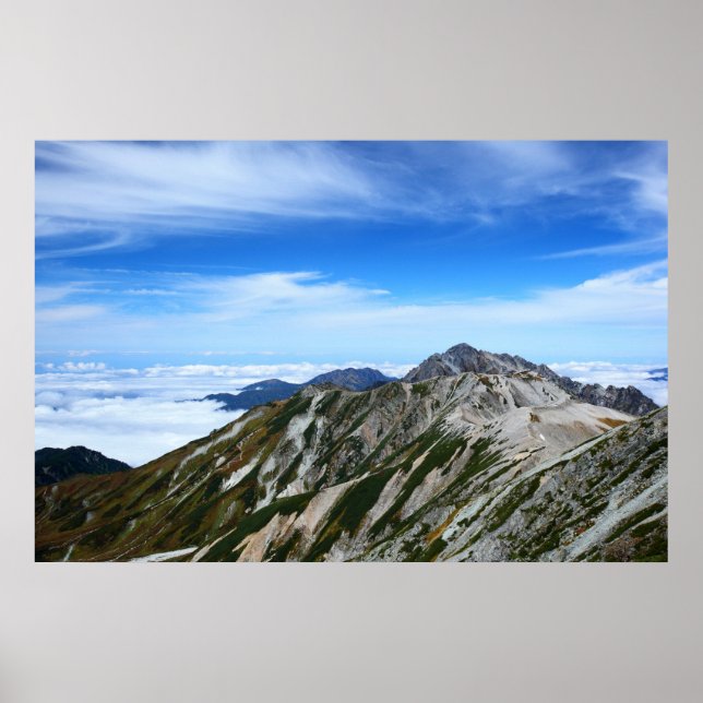 立 山 連 峰 の 山 並 み POSTER (Vorne)