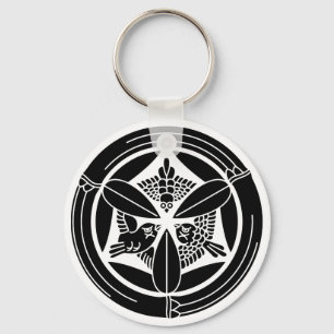 竹 の 丸 に 羽 雀 三 SCHLÜSSELANHÄNGER