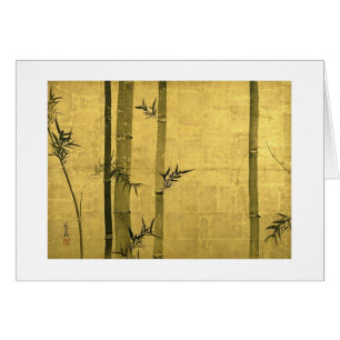 竹 図, 光 琳 Bamboo, Ogata Kōrin, Sumi-e