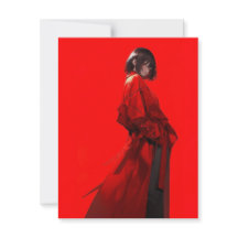 紅/RED Invitation Card | 東京娘 GenerativeAI 