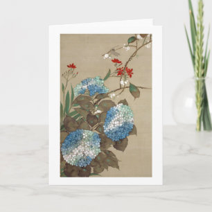 紫陽花, 抱一 Hydrangea, Hōitsu Karte