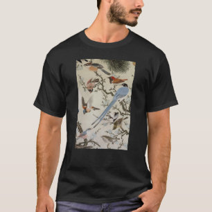 群 鳥 図, 中 道, Vögel (im Detail), Nakazumi Doun T-Shirt