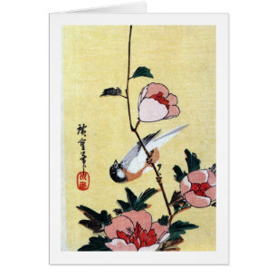 花 に 鳥, 広 Bird and Blume, Hiroshige, Ukiyo-e