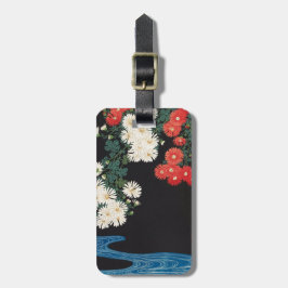 菊に流水, 古邨 Chrysanthemen u. Strom, Koson, Ukiyo-e Gepäckanhänger