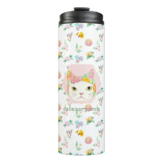 葩猫(flower cat/gato de flor) thermosbecher