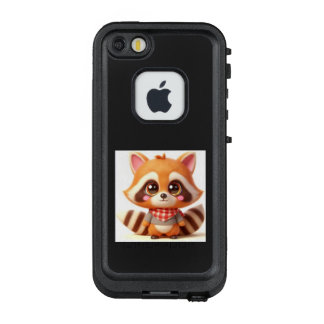 赤と白のチェックのスカーフがトレードマークだよ💛アライグマのポポ LifeProof FRÄ’ iPhone SE/5/5s HÜLLE