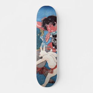 金太郎と動物, 国芳 Kintaro u. Tiere, Kuniyoshi, Ukiyo-e Skateboard