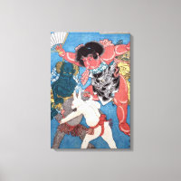 金 太 郎 と 物,国 Kintaro & Animals, Kuniyoshi, Ukiyo-e