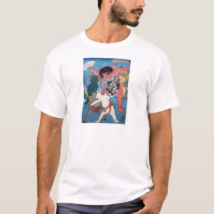 金 太 郎 と 物,国 Kintaro & Animals, Kuniyoshi, Ukiyo-e T-Shirt