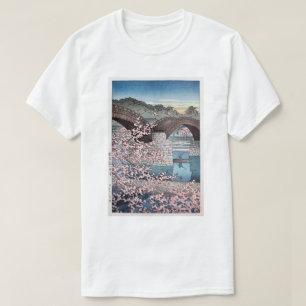 錦 橋 の 宵, Frühling bei der Kintai Bridge, Hasui Kaw T-Shirt