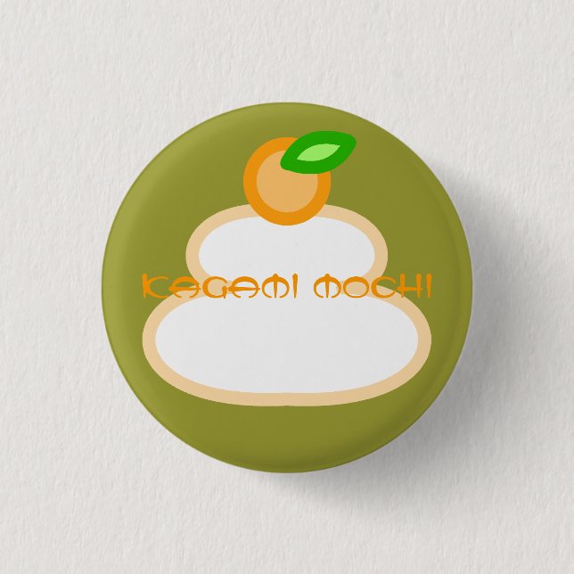 鏡餅(kagami mochi) button (Vorderseite)