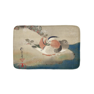 雪 鳥 図(部 分), 抱 Vögel im Schnee(Detail), Hōitsu Badematte