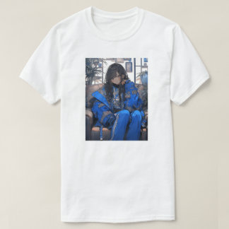 青春のインディゴ/Indigo Youth Tshirts | 東京娘 GenerartiveAI