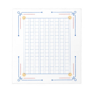 飾り原稿用紙＜青＞144字[bl01] notizblock