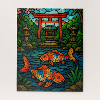 鯉の泳ぐ池