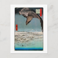 鷲 と 雪 色, 広 重 Eagle and Snow Scene, Hiroshige