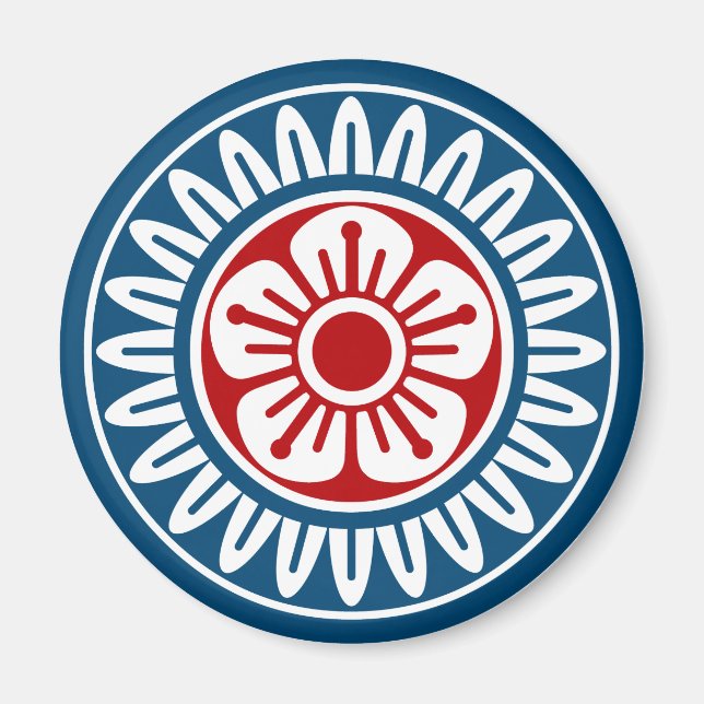 麻雀牌 1筒 イーピン_ロゴのみ-01 MAGNET (Vorne)