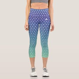 麻 の 葉 ASANOHA | Japanisches traditionelles KIMONO- Capri Leggings