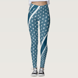 麻 の 葉 ASANOHA   Japanisches traditionelles KIMONO- Leggings