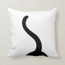 黒猫しっぽ　クッション