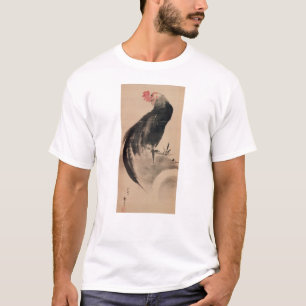 黒 い 鶏, 北 斎 Black Rooster, Hokusai T-Shirt