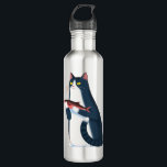 고양이가 생선을 든 컵 EDELSTAHLFLASCHE<br><div class="desc">고양이가 생선을 들고 있는 컵</div>