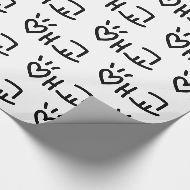 애 교 Aegyo | Hangul Language Geschenkpapier (Ecke)