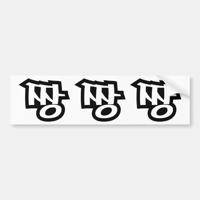 짱 JJANG - Die BEST ~ Koreanische Slang Hangul-Spra Autoaufkleber (Vorne)