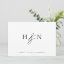 Suche nach und weißes monogramm karten Minimal