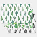Recherche de cactus papier cadeau Aquarelle