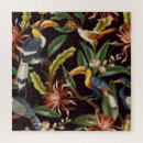 Recherche de oiseaux tropicaux puzzles Vintage