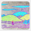 Recherche de colline verte autocollants Dessin