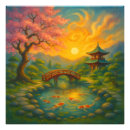 Suche nach japanische pagode poster Kirschblüte