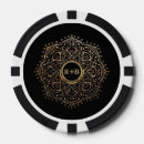 Recherche de or jetons poker Monogrammé