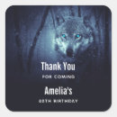 Recherche de loup sauvage autocollants Nuit