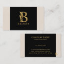 Suche nach monogramm b visitenkarten Schwarz