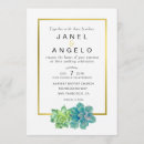 Recherche de succulent plant mariage invitations Floral