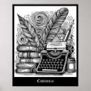 Suche nach vintage schreibmaschine poster Schriftstellerin