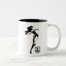 Recherche de pop art tasses Étonnement dessin femme noir