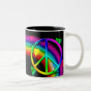 Recherche de signe de paix vert tasses Jaune
