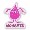 Suche nach rosa monster aufkleber Ungeheuer